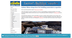 Desktop Screenshot of laytonslumber.com